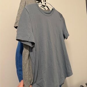 lululemon Blue and Gray Short Sleeve Love Tees